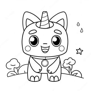 Happy Unikitty With Rainbow Coloring Page 9627-7856