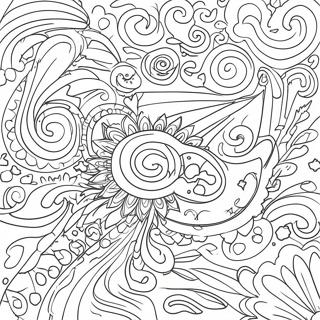 Sparkling Galaxy Scene Coloring Page 962-769