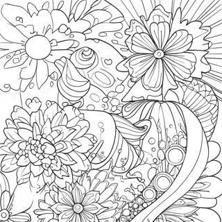 Sparkling Galaxy Scene Coloring Page 962-771