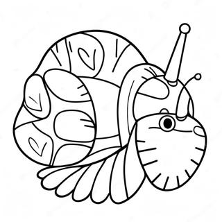 Colorful Very Hungry Caterpillar Coloring Page 9637-7863