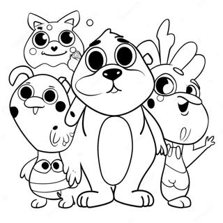 Booba With Friends Coloring Page 9667-7885