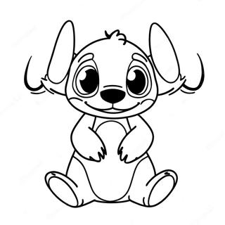 Stitch Birthday Coloring Page 9696-7906