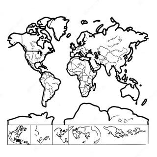 World Map Coloring Page 9726-7938