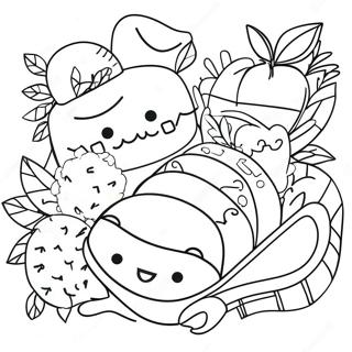 Aesthetic Preppy Coloring Page 9736-7946