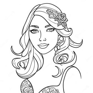 Coquette Fashion Coloring Page 9766-7970