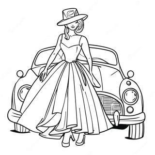 Coquette Fashion Coloring Page 9766-7971