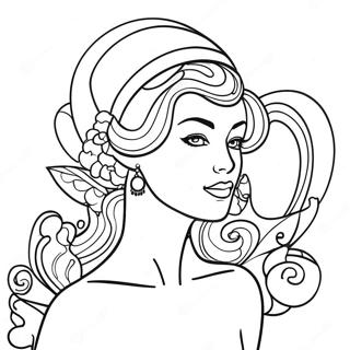 Coquette Fashion Coloring Page 9766-8034