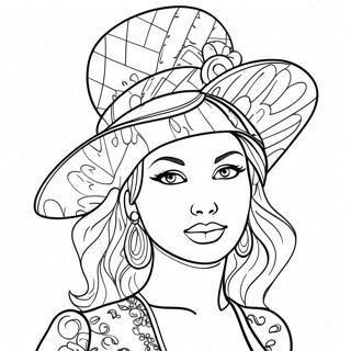 Coquette Fashion Coloring Page 9766-8036