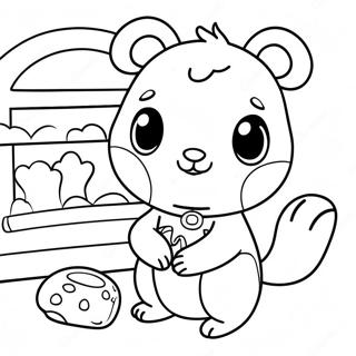 Calico Critters Coloring Page 9776-8043