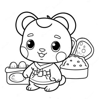 Calico Critters Coloring Page 9776-8044