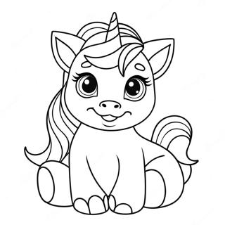 Unicorn Puppy Coloring Pages