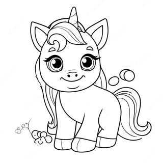 Unicorn Puppy Coloring Page 9786-7986