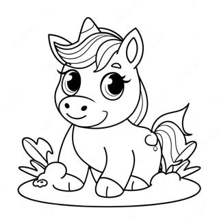 Unicorn Puppy Coloring Page 9786-7987