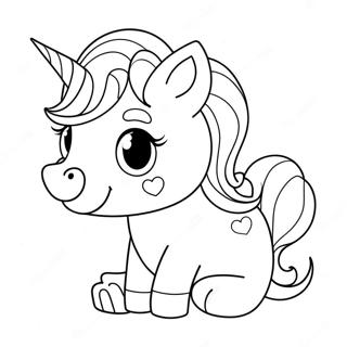 Unicorn Puppy Coloring Page 9786-8052