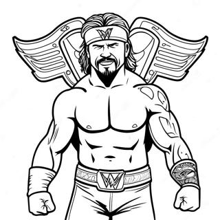 Wwe Coloring Page 9816-8010