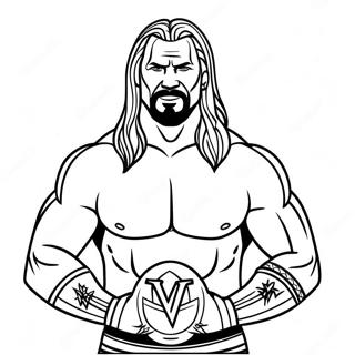 Wwe Coloring Page 9816-8076