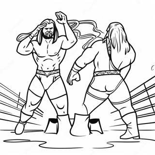 Wwe Superstars In Action Coloring Page 9817-8016