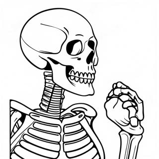 Human Skeleton Anatomy Coloring Page 982-785