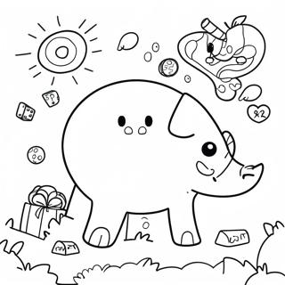 Fun Addition Math Coloring Page 9837-8030