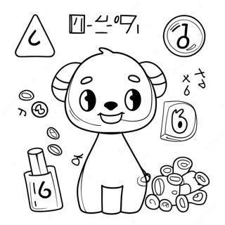 Fun Addition Math Coloring Page 9837-8093