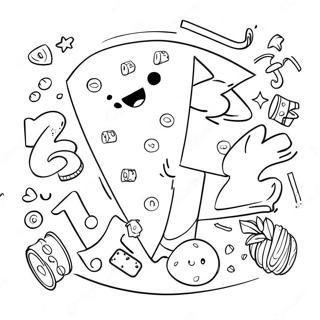 Fun Addition Math Coloring Page 9837-8095