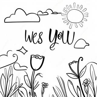 We Miss You Coloring Page 9846-8098