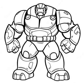 Hulk Buster Coloring Page 9866-8114