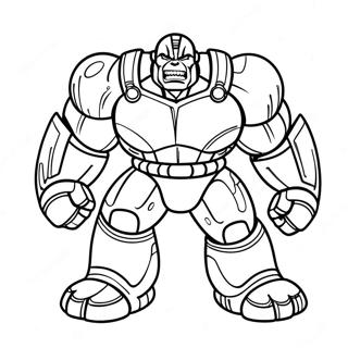 Hulk Buster In Action Coloring Page 9867-8119