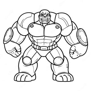 Hulk Buster In Action Coloring Page 9867-8120