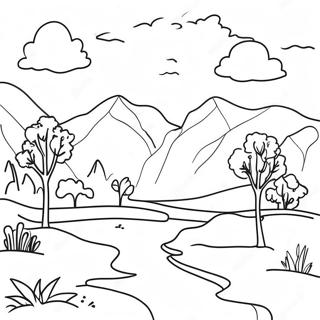 Watercolor Coloring Pages