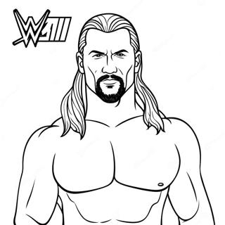 Wwe Coloring Page 9906-8147