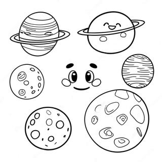 Dwarf Planets Coloring Page 9916-8154