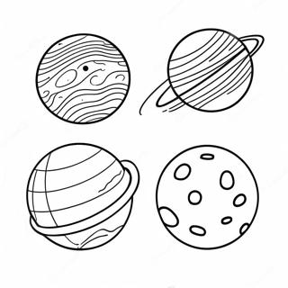 Dwarf Planets Coloring Page 9916-8155