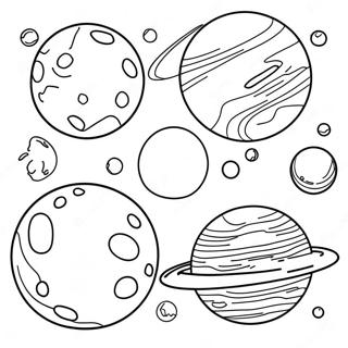 Colorful Dwarf Planets Coloring Page 9917-8159