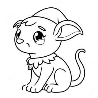 Elf Pets Coloring Pages