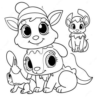 Elf Pets Coloring Page 9936-8171