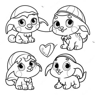 Adventurous Elf Pets Coloring Page 9937-8173