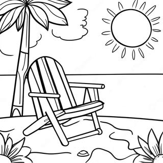 Colorful Summer Vacation Coloring Page 9957-8189