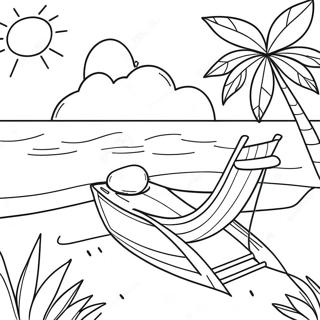 Colorful Summer Vacation Coloring Page 9957-8192