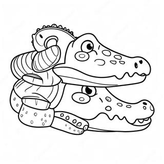 Crocs Coloring Page 9966-8196