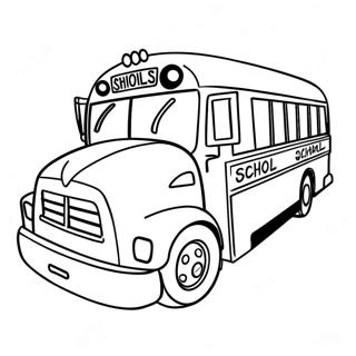 School Bus Coloring Page 9976-8203