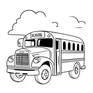 School Bus Coloring Page 9976-8204