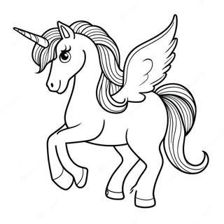 Realistic Unicorn Coloring Page 9986-8210