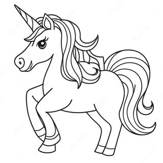 Realistic Unicorn Coloring Page 9986-8212