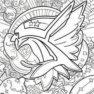 Patriots Logo Coloring Page 9996-8218